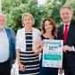 Danube Day 2017 in Austria: Standing up for rivers - actress Julia Cernig with Andrä Rupprechter (Minister of Agriculture, Forestry, Environment and Water Management); Ursula Zechner from the Ministry of Transportation, Innovation and Technology; and Dr Wolfgang Zerobin of the City of Vienna © Danube Day Austria