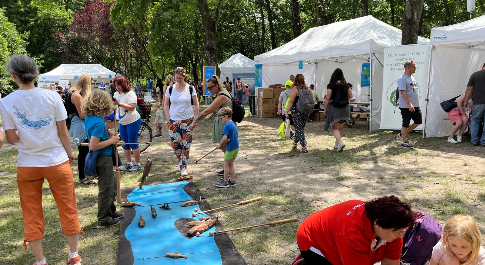 Families at Danube Day