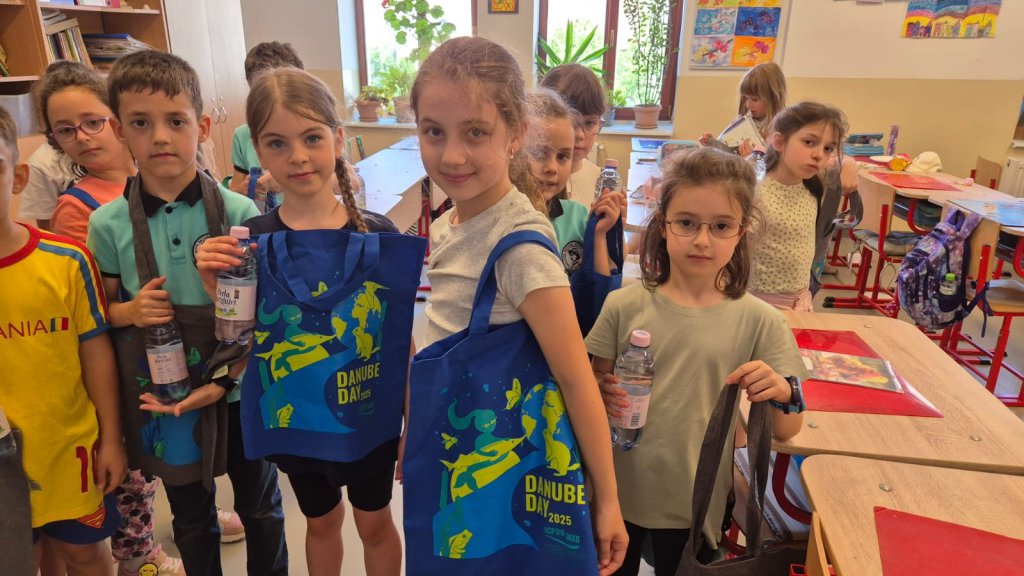 Children gathered in a classroom.