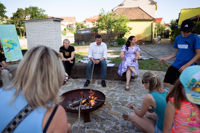 People gathered at the Ministry for Danube Day