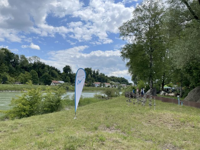 Event outside near water