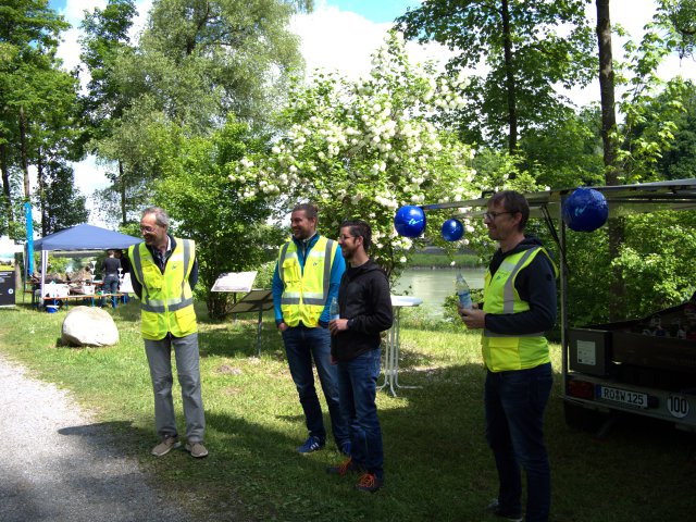 Organisers of Danube Day event standing together 